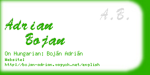 adrian bojan business card